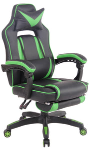 Sedia Gaming Heat In Similpelle Nero/verde
