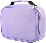 Pen case da 72 posizioni - grande capacità - rimovibile - penne con chiusura a zip - per bambine - per bambini - prima giornata di scuola - viola