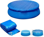 Copertura per piscine rotonde, copertura per piscine rotonde, set semplice, protezione per piscine impermeabile, copertura per piscine sopraelevate (366 cm / 12 ft)