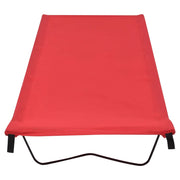Letto da Campeggio 180x60x19 cm Tessuto Oxford e Acciaio Rosso CFW8805818