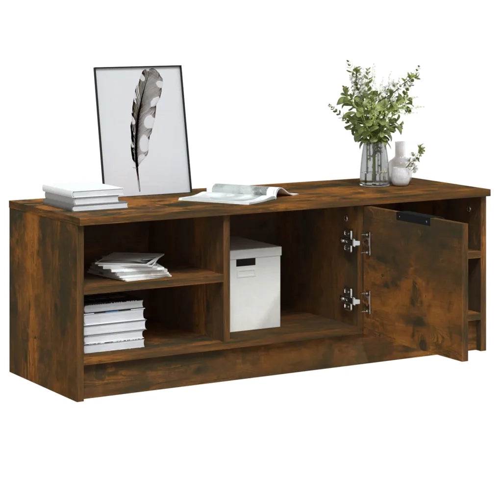 Mobile TV-Credenza per TV-Console TV Rovere Fumo 102x35,5x36,5 cm in Legno Multistrato