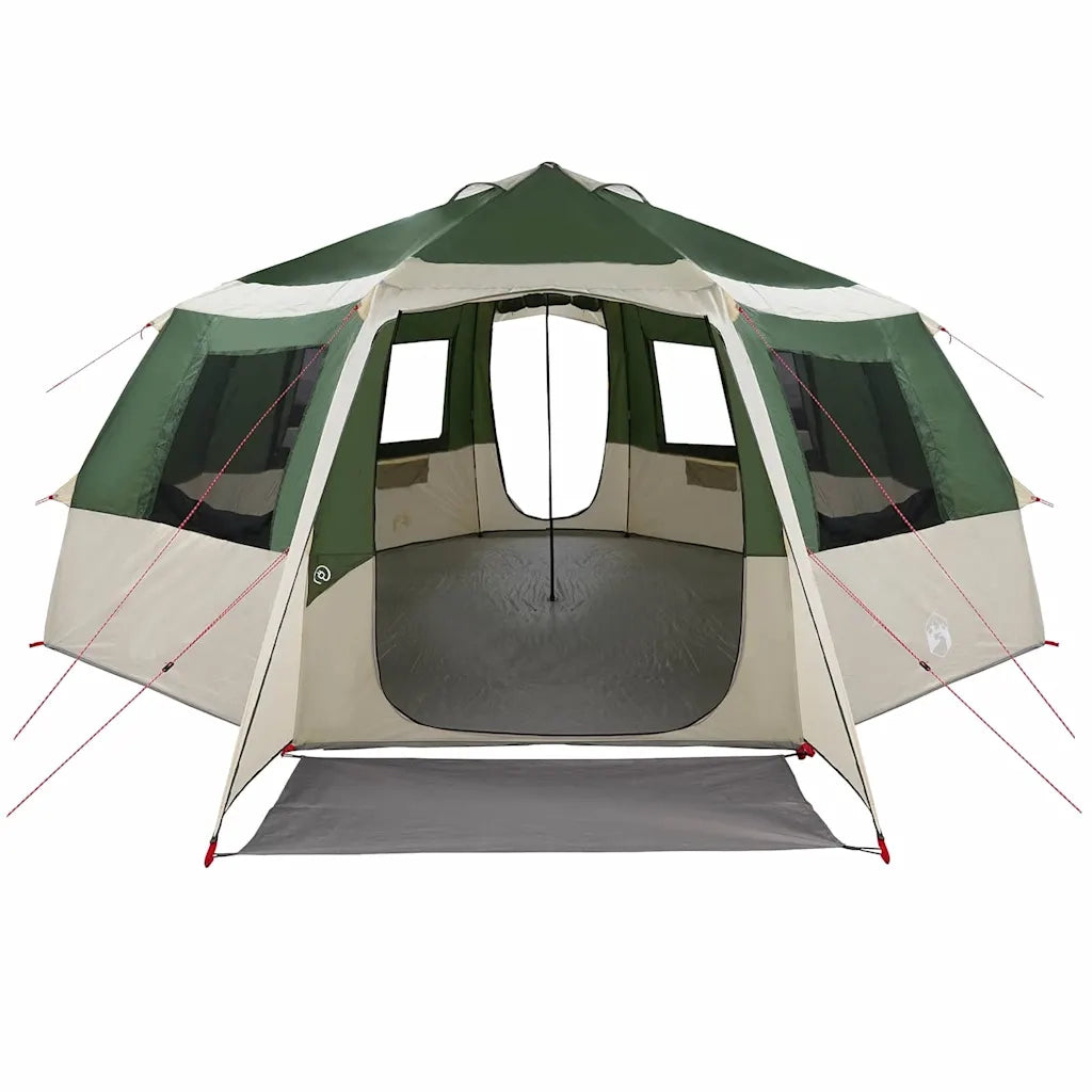 Tenda da campeggio per 12 persone con tetto Verde e Grigio