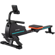 Vogatore Domestico 135x42x72 cm 16 Livelli Resistenza Bluetooth APP in Metallo e ABS Nero