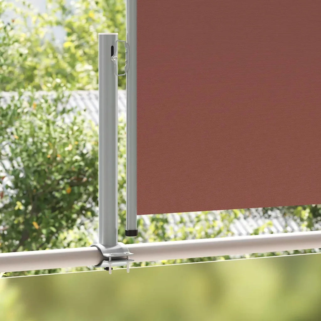 Tenda Laterale Retrattile per Patio 100x300 cm Marrone 48340