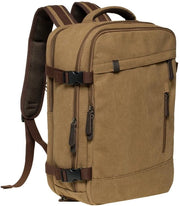 Rugzak per donna e uomo con tasca per laptop 15,6 pollici per lavoro, viaggio e università, 30 x 14 x 42 cm, 40 l, 1,13 kg (kaki JNL-FH10-01)