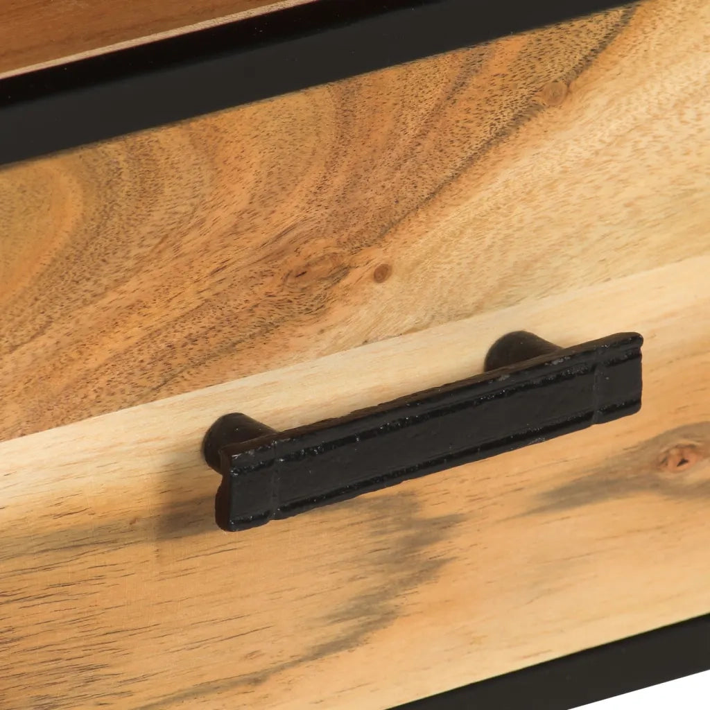 Mobile Porta TV-Mobile per TV-Credenza TV 110x30x45 cm in Legno Massello di Acacia