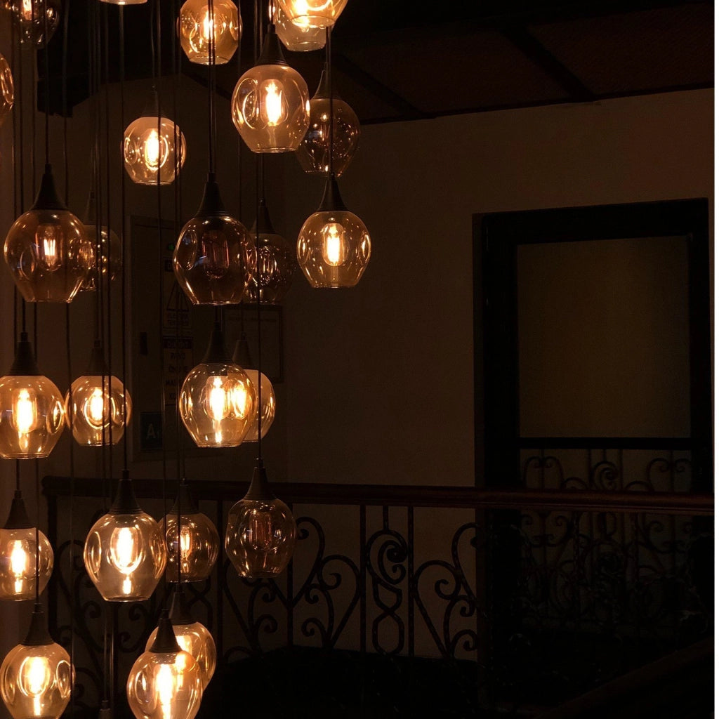 ZMH Confezione da 4 Lampadine LED E27 Bianco Caldo Vintage T45 4W 2700K Lampadine in vetro a risparmio energetico