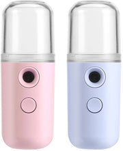 Set di 2 Macchine di Nebbia per il Viso con Funzione di Ricarica USB