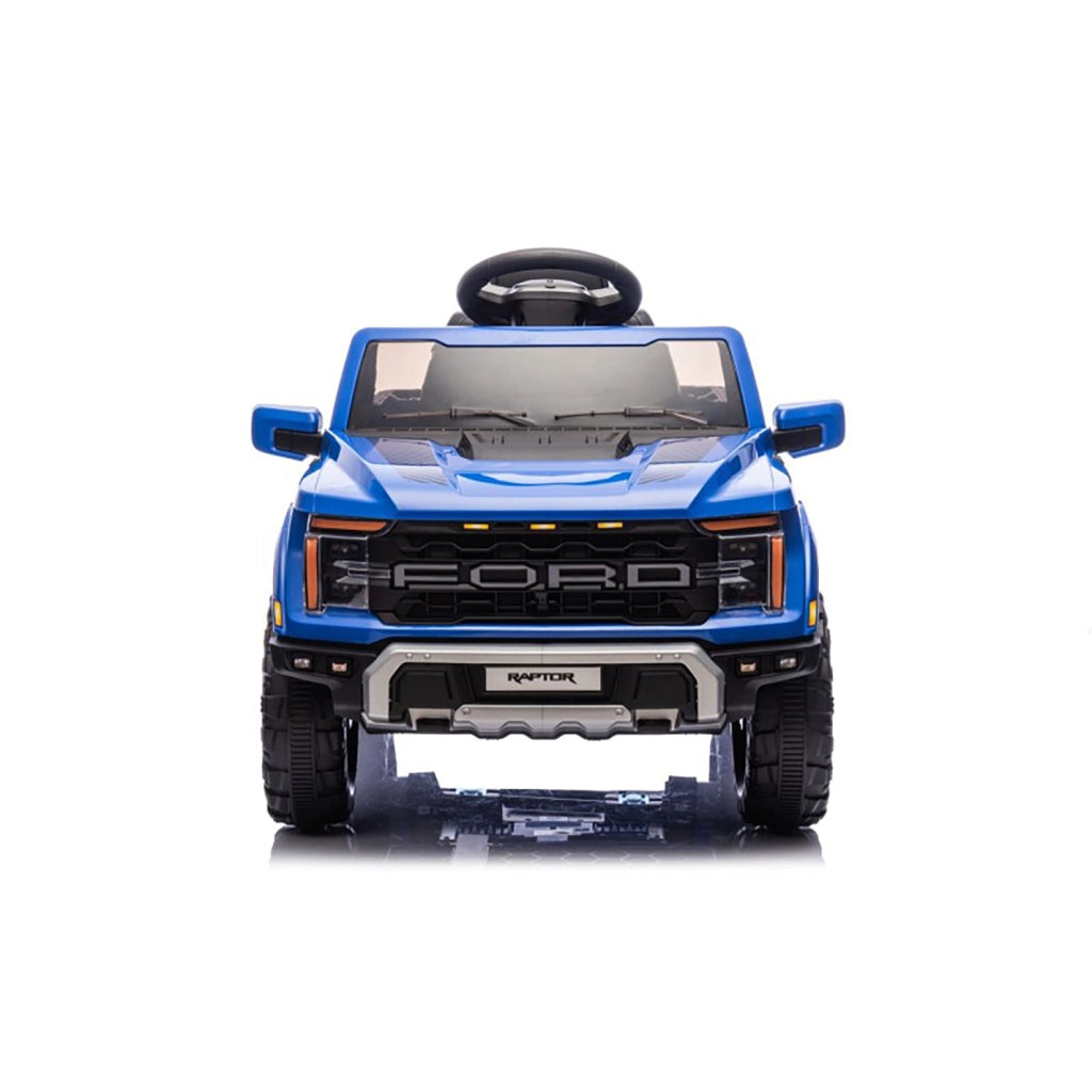 Macchina Elettrica per Bambini Ford Raptor 12V con Telecomando Bluetooth Luci LED e Tappetini Inclusi Blu