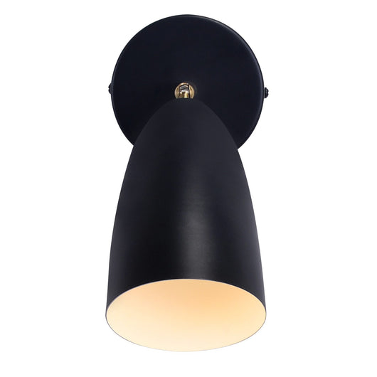 ZMH Applique da parete per interni nera vintage orientabile da parete per camera da letto 40W