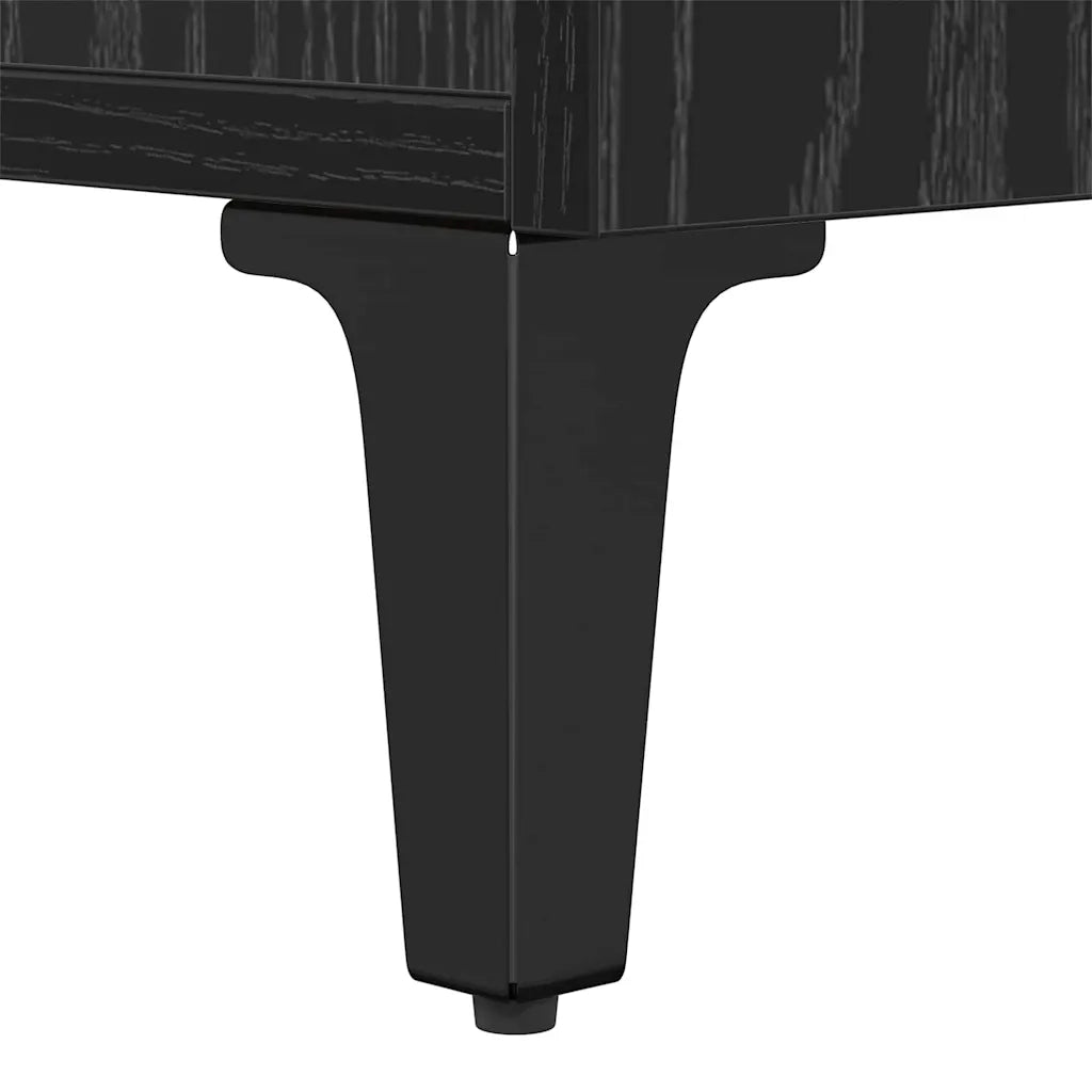 Armadietto per letto con cassetto Rovere Nero 40 x 35 x 47,5 cm CFW9810239