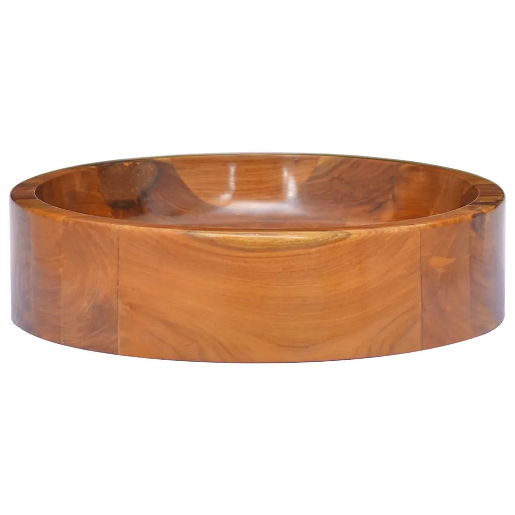 Lavabo-Lavandino in Legno Massello di Teak ¦µ40x10 cm