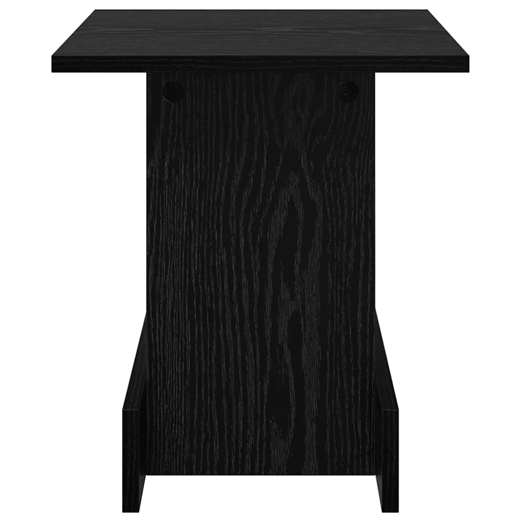Tavolino Rovere Nero 35,5 x 35 x 40 cm Legno ingegnerizzato 891209