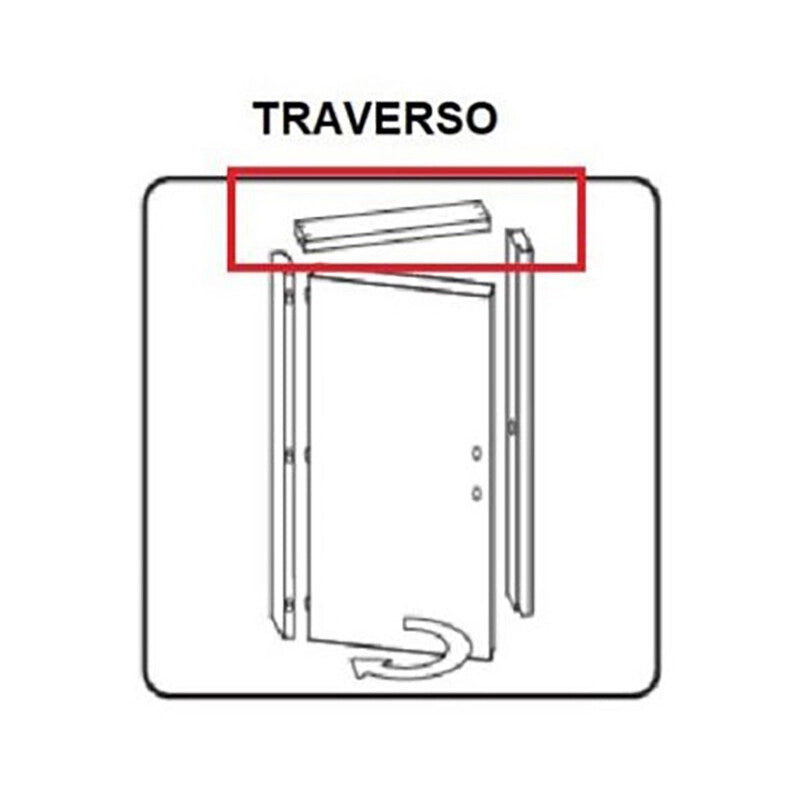 R TRAVERSO BATTENTE X PORTA MOD MICROTEC ROVERE GRIGIO CM.210X70- 1,0 pz
