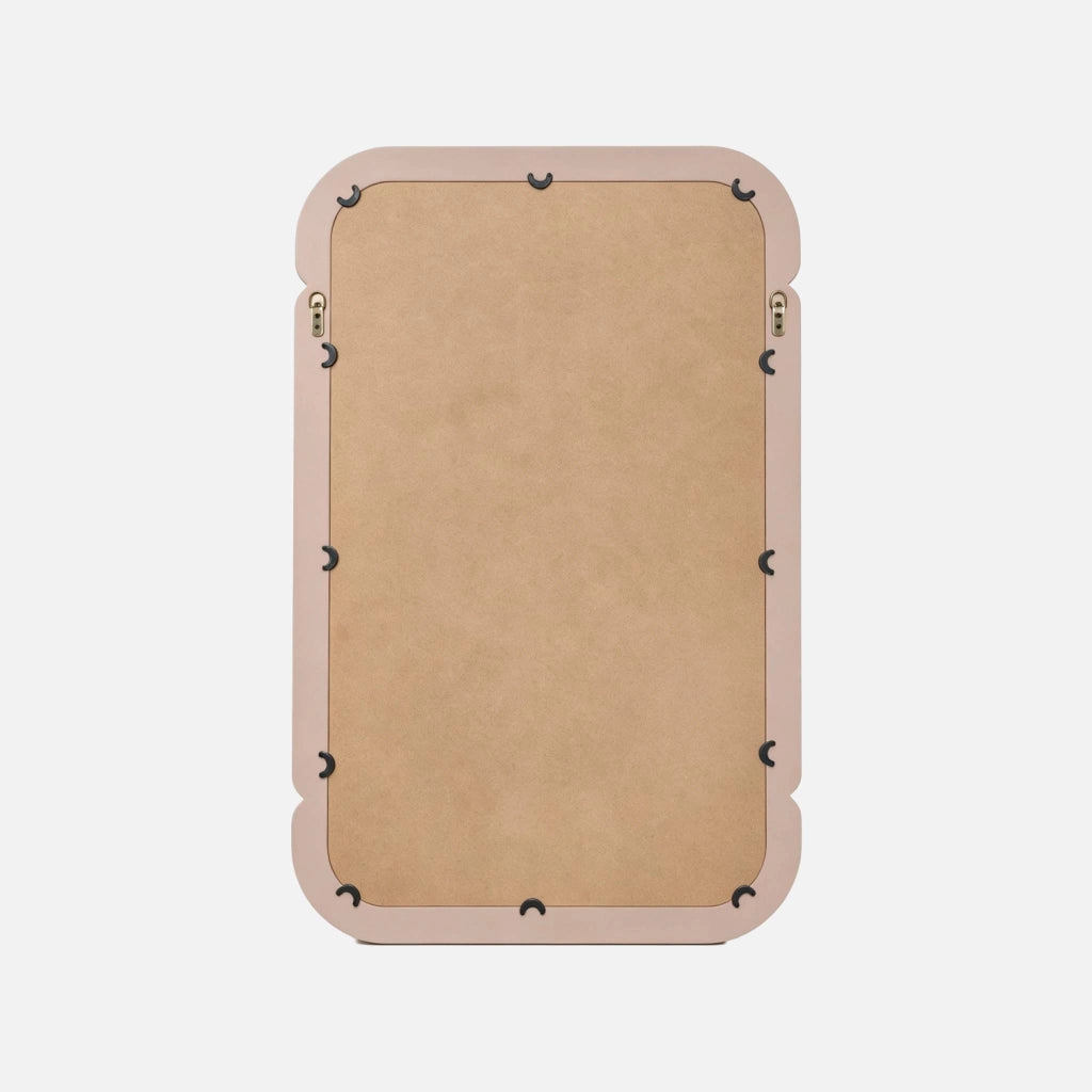 Specchio rettangolare decorativo in legno, 106cm, nude