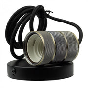 Lampada sospesa industriale tuba 1xE27 bruna Ecolight