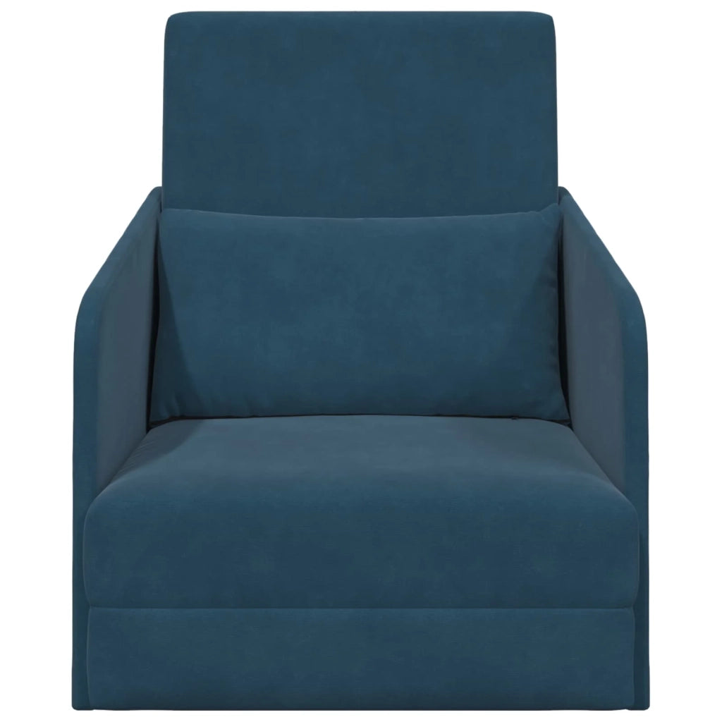 Divano letto Blu 65 x 80 x 83 cm Velluto 4106647