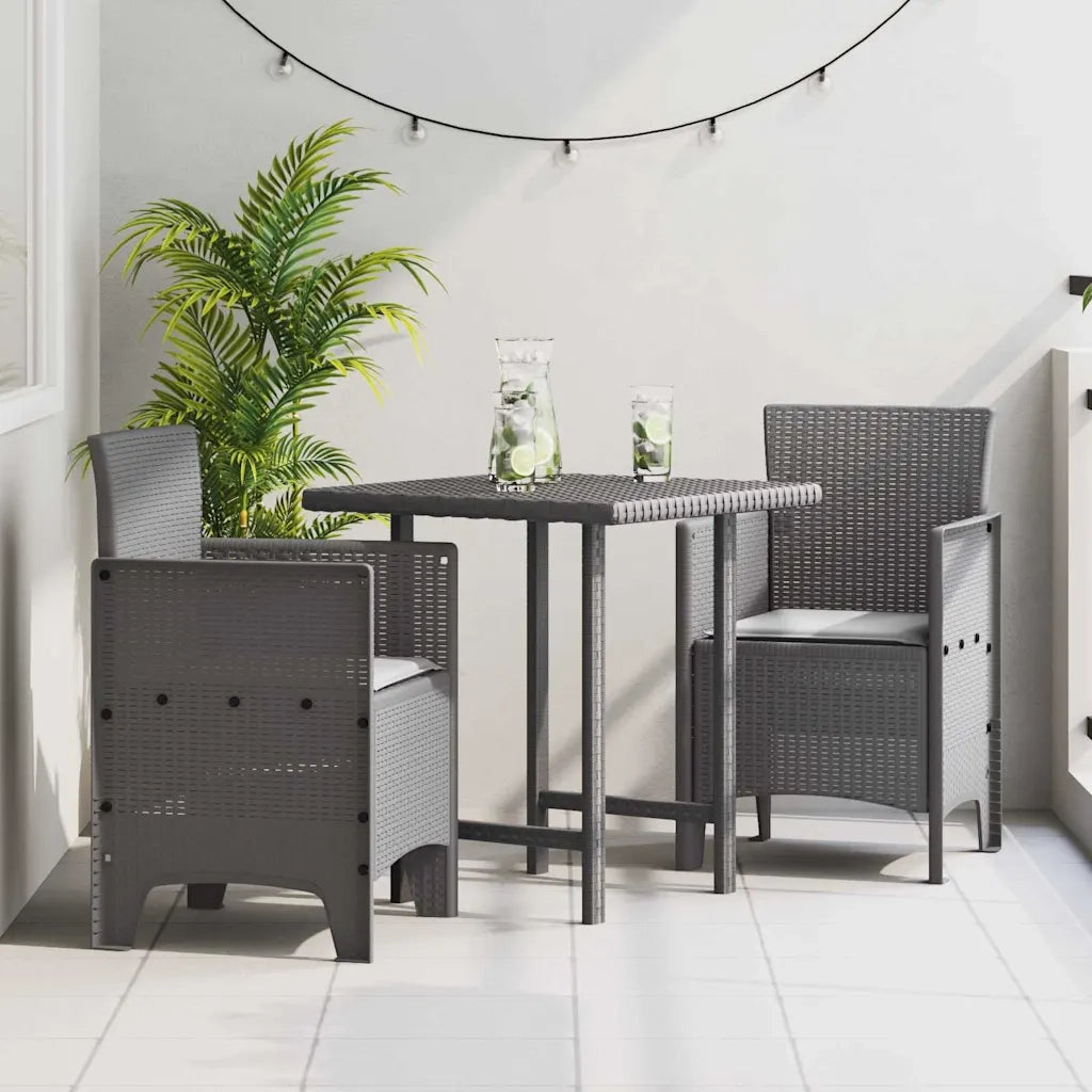 Sedia da Giardino 2 pcs Grigio chiaro 53 x 49 x 85 cm 847465
