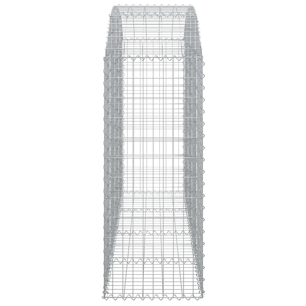 Cesto Gabbione ad Arco 200x50x120/140 cm Ferro Zincato 153476