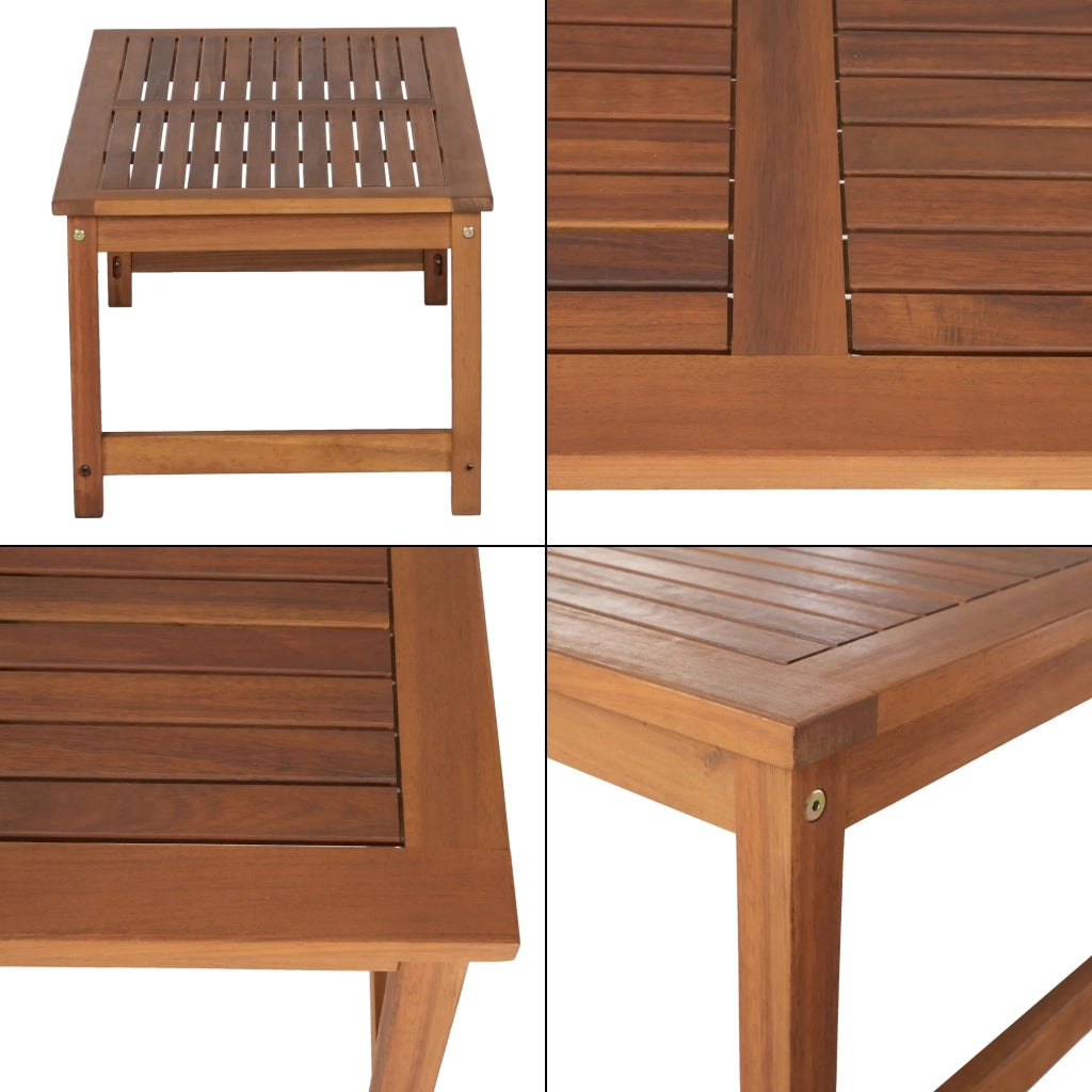 Set di mobili da giardino 4 pezzi in legno di acacia beige naturale 03_0010530