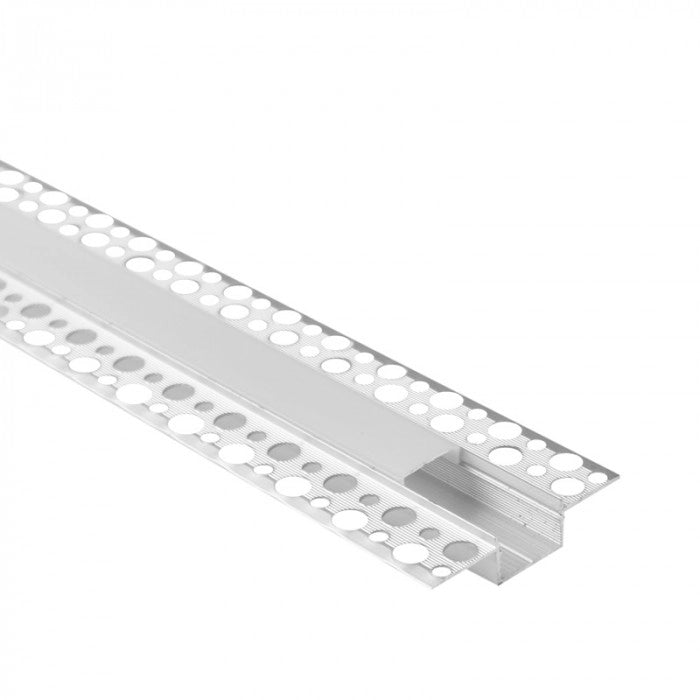 Profilo LED GPS02 da incasso anodizzato, diffusore opale 2m