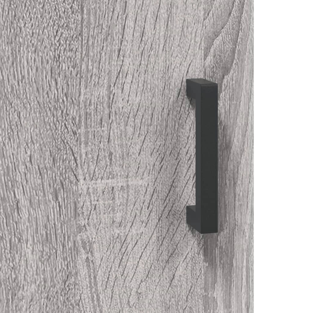 Buffet credenza cassettiera armadio mobile contenitore organizer cucina soggiorno salotto rovere Sonoma alto 34,5 x 34 x 180 cm legno ingegnerizzato grigio 02_0035331
