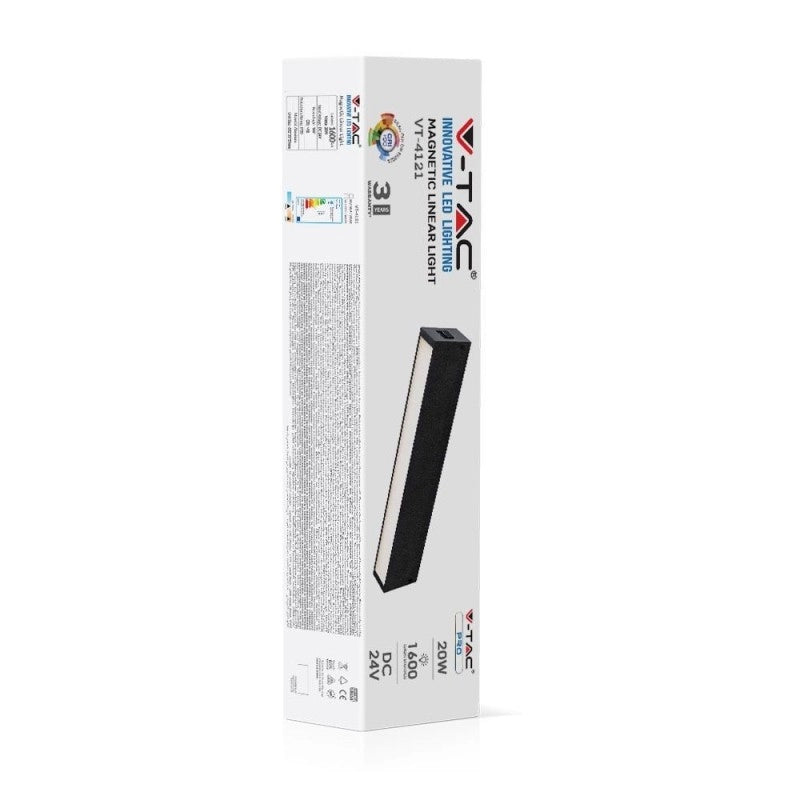 Lampada con led 20W Magnetica SMD Light Linear Black IP20 24V 3000K