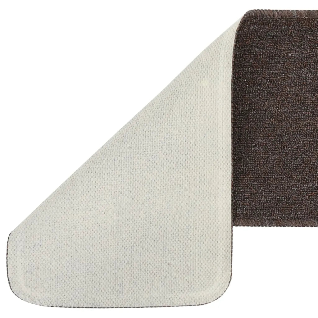 Tappetini Scale 15 pz 60x25 cm Marroni Antiscivolo Rettangolari cod mxl 77255