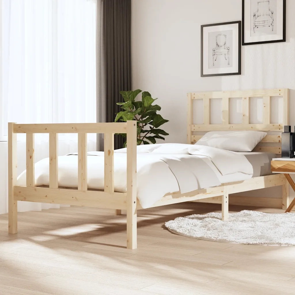 Giroletto-Struttura Letto in Legno Massello 90x200 cm 269735