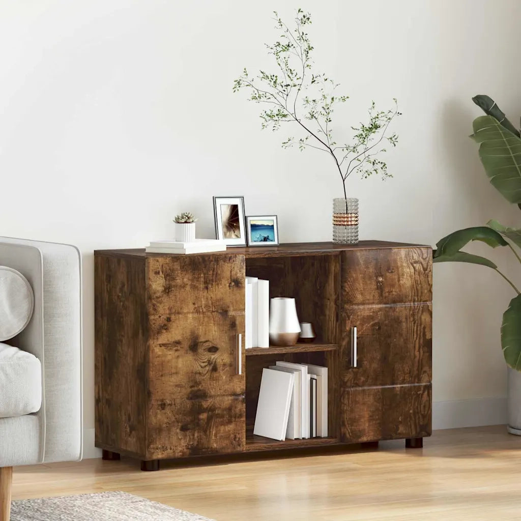 Credenza con porta FLORIN Rovere fumé 88,5 x 30,5 x 55,5 cm