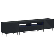 Mobile TV LED a 3 pezzi Nero Legno ingegnerizzato 3416675