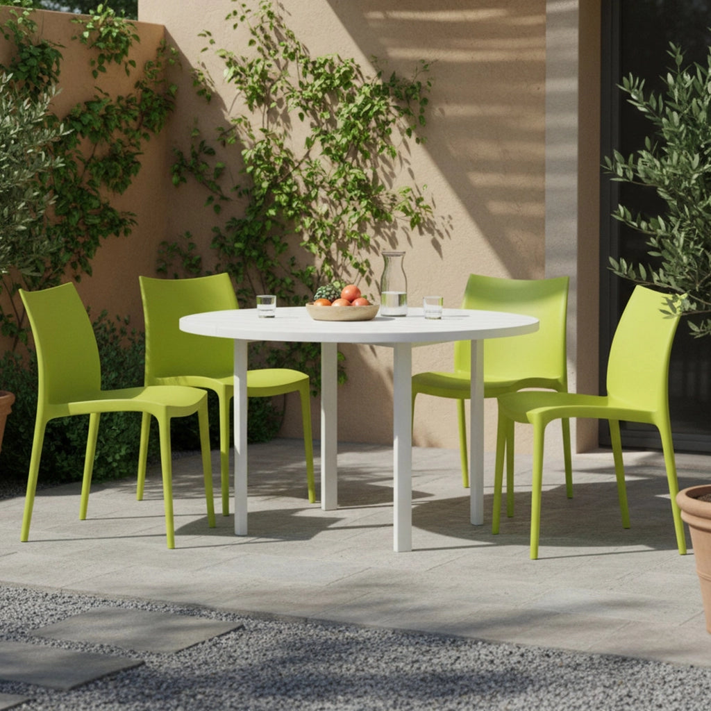 Grover, Sedia da Esterno 4 Sedie Made in Italy, Verde