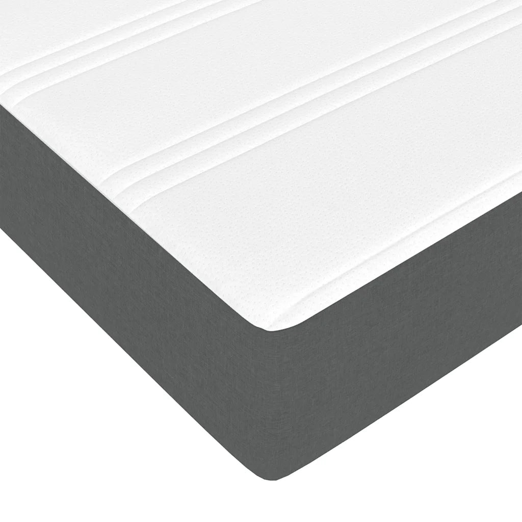 Struttura Letto Pouf con Materasso 160x200 cm in Tessuto 3311121