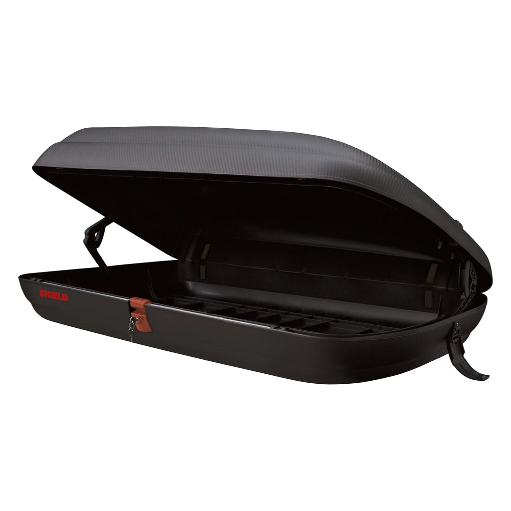Chivin, Baule Auto Finitura Effetto Carbonio Made in Italy, Nero