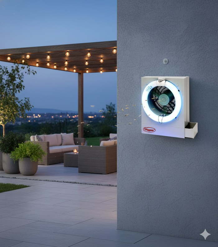 Zanzariera Elettrica ad Aspirazione 40W Trappen Turbo 2000TX Bianco