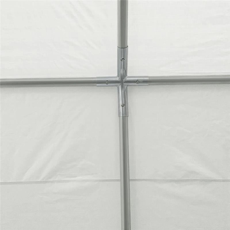 GARAGE PORTATILE 4X4 M CON TETTOIA ANTI UV, PIOGGIA E VENTO PER VEICOLI, MATRIMONI E FESTE - BIANCO