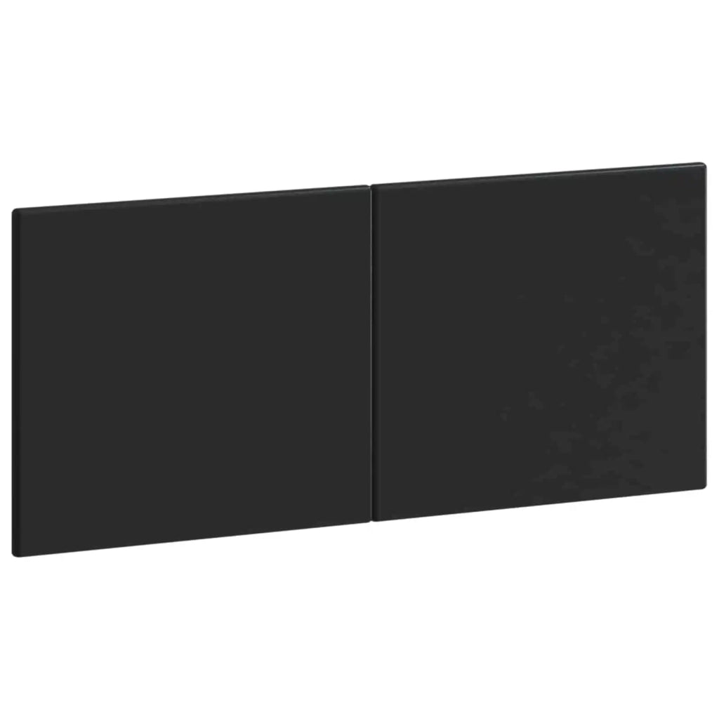 Testiera da Muro BREDA Nero Legno ingegnerizzato 897626