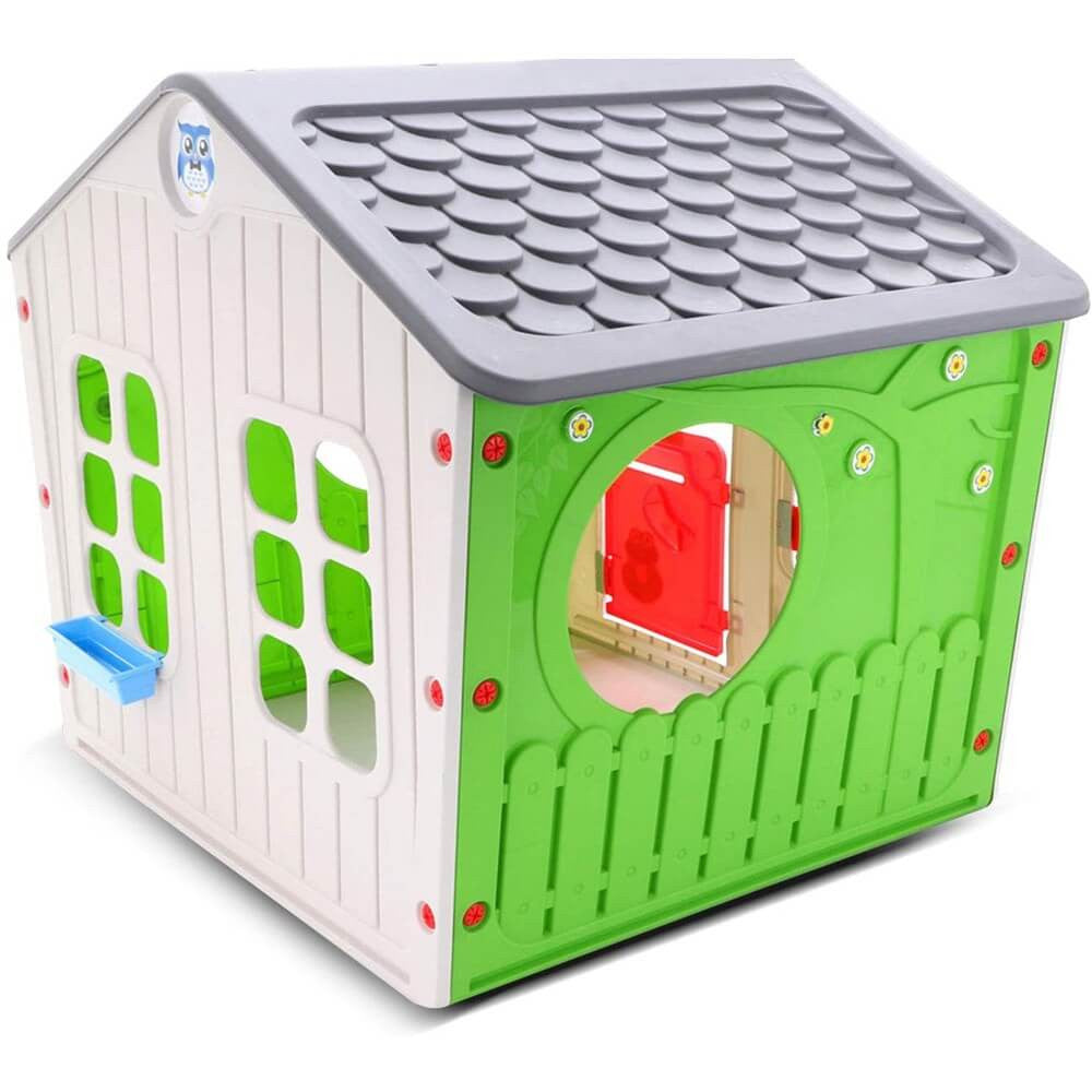 Casetta Gioco per Bambini Village 140x108x115 h cm in Plastica Multicolor