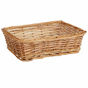 Cesto rettangolare in vimini marrone 26x18,5x8h cm