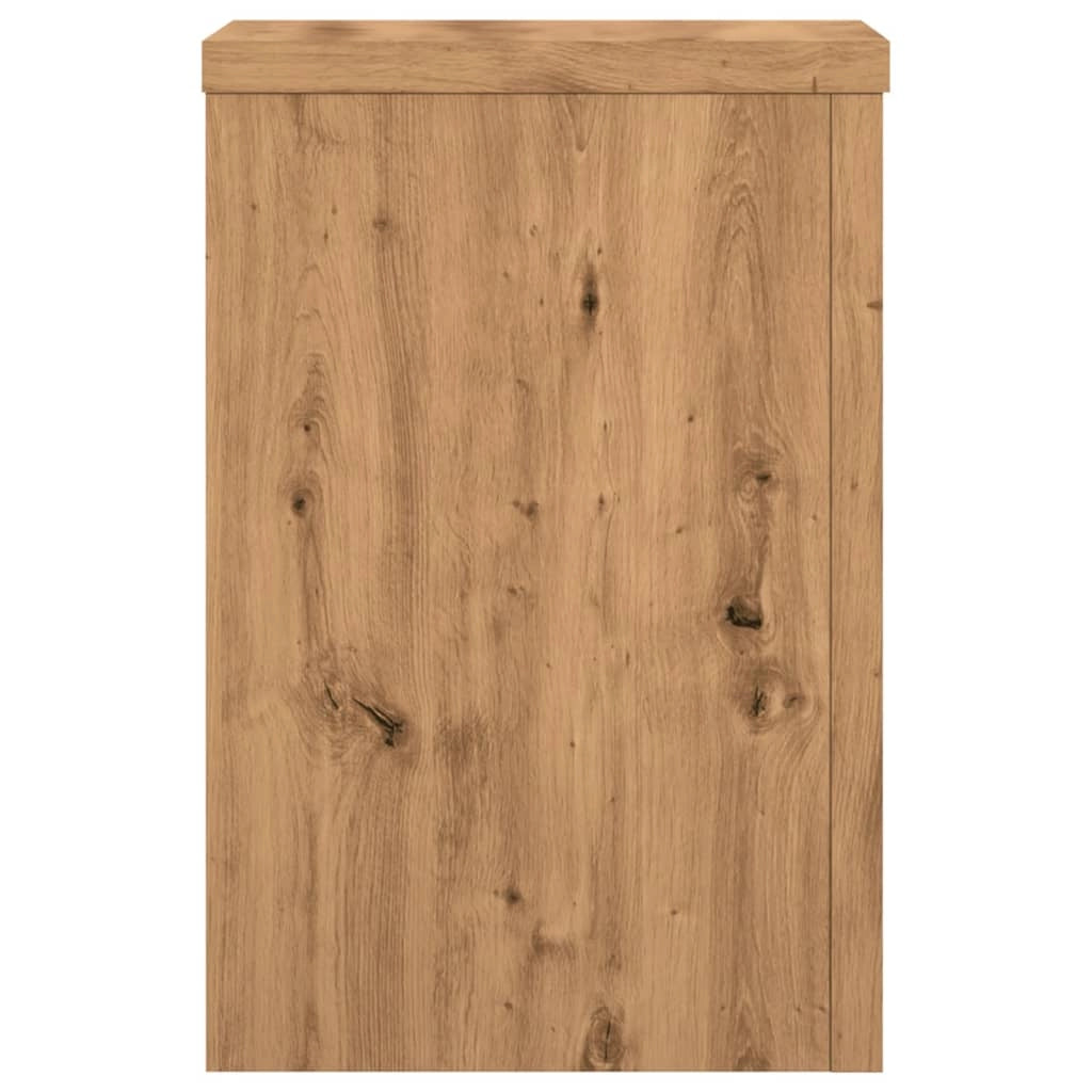 Portavasi mobili per fiori set da 2 fatti a mano legno ingegnerizzato marrone 02_0045292