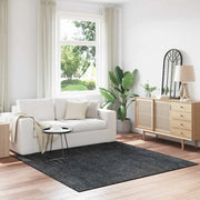Tappeto Shaggy Antiscivolo Grigio scuro 200 x 200 cm PP 4019771