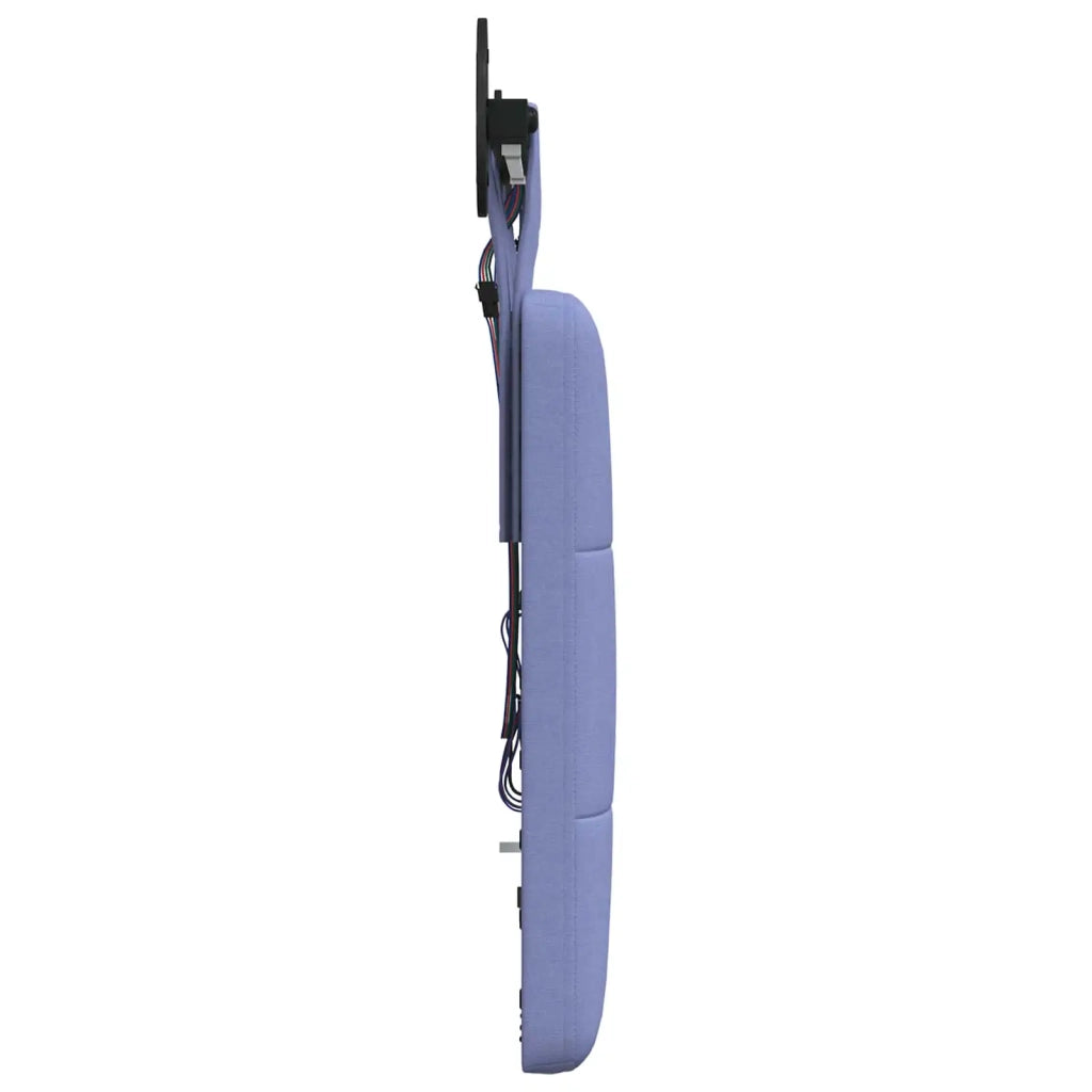 Testiera | Testata sospesa Con luce LED Blu jeans Tessuto