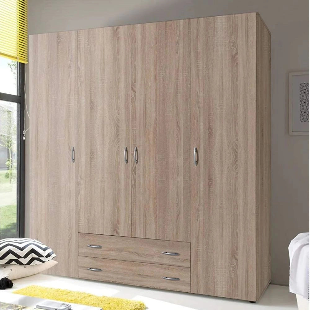 Armadio 4 ante e 2 cassetti rovere sonoma Seba4 160x51,6x177h