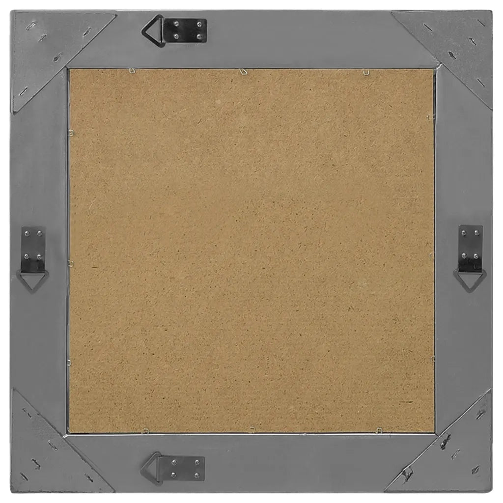 Specchio da Parete | Specchio decorativo Stile Barocco 50x50 cm Nero