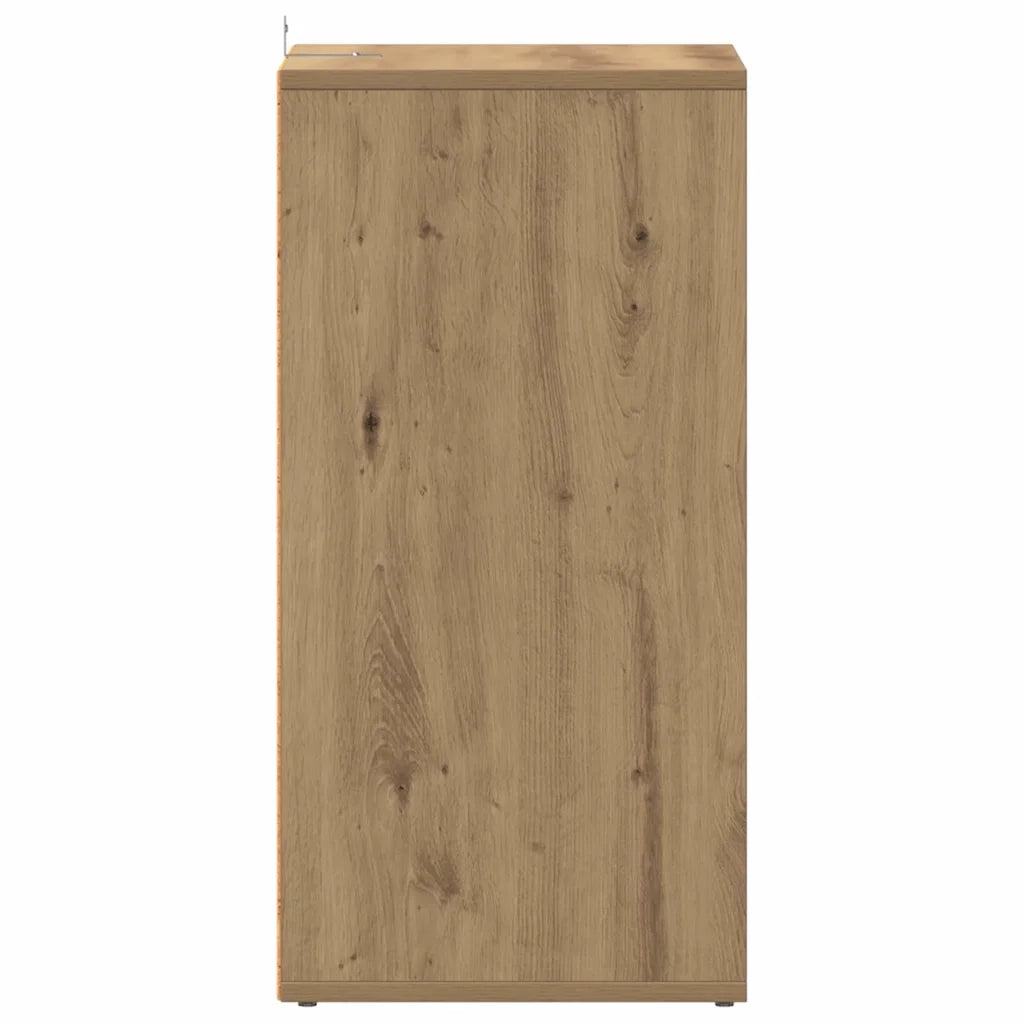 Scarpiere 2 pz Rovere Artigianale 32x35x70 cm in Truciolato 856713