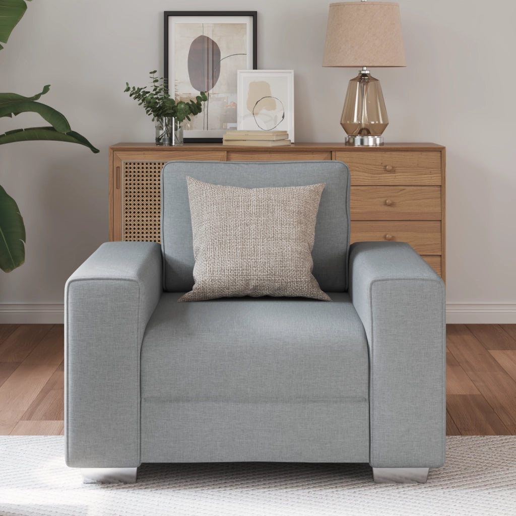 Sedia Sofa  Grigia Chiara 59 cm in Tessuto