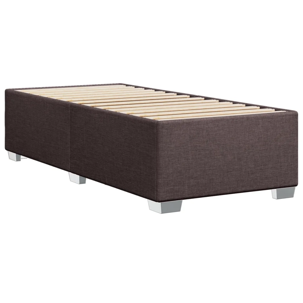 Giroletto senza Materasso Marrone Scuro 80x200 cm Tessuto 3284432
