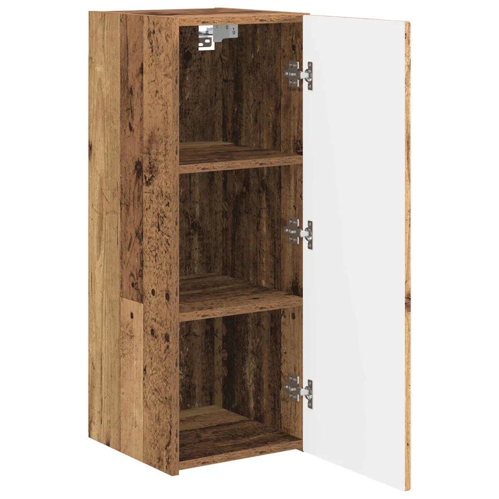Mobile TV da parete 2 pcs Legno vecchio 30 x 31 x 80 cm 892306