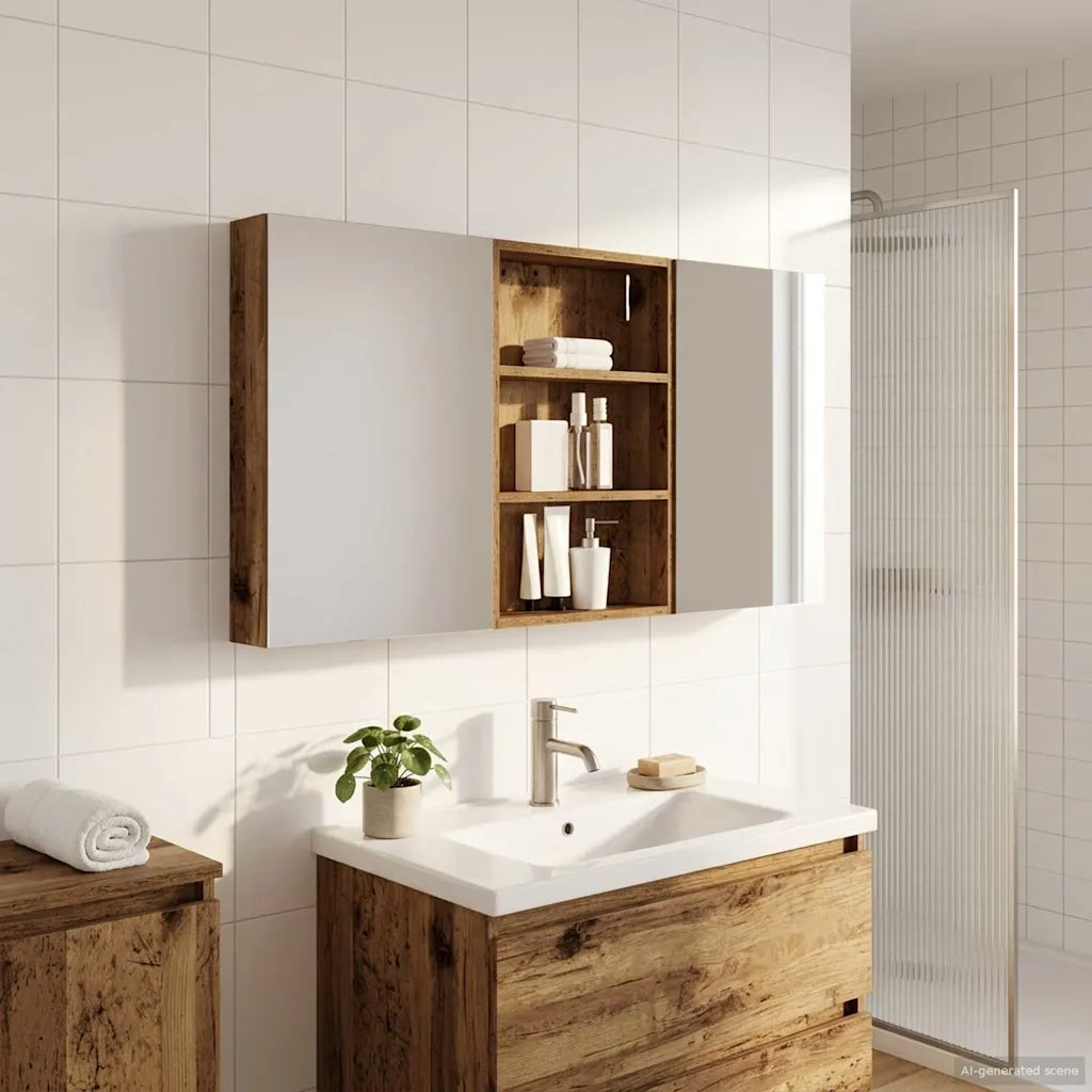 Set di Armadi da Bagno 3 pz 120 x 10,5 x 60,5 cm 3403734