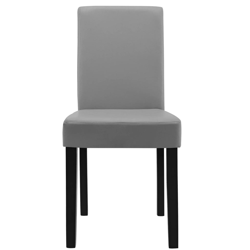 Tavolo soggiorno pranzo con 6 sedie imbottite 140 cm bianco grigio 03_0004021
